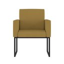 Ver imagem 3 de Kit 02 Poltronas com Base de Ferro Preta Reforçada Balaqui Capuccino