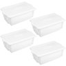 4 Caixas Plásticas Restaurantes Açougue 24,5l com Tampa Bran - 1