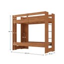 Ver imagem 3 de Beliche Juvenil Savana 1 Prateleira Espresso Móveis