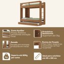 Ver imagem 4 de Treliche Solteiro Nassau 1 Prateleira Espresso Móveis