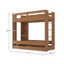 Ver imagem 3 de Treliche Solteiro Nassau 1 Prateleira Espresso Móveis