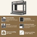 Ver imagem 4 de Treliche Juvenil Nassau 1 Prateleira Grafite Espresso Móveis