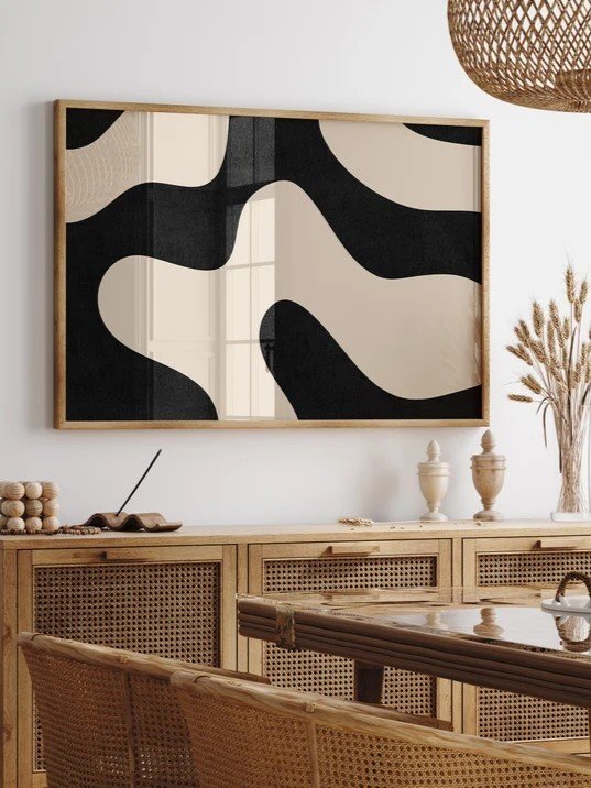 Quadro Decorativo Curvas Minimalista