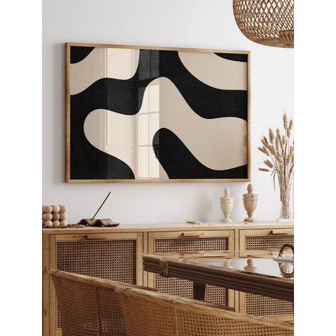 Quadro Decorativo Curvas Minimalista