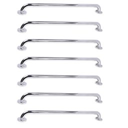 Barra de Apoio 70cm Aço Inox Kit 7 Unidades Deficiente Gestante Idoso Criança Acessibilidade Banheir - 1