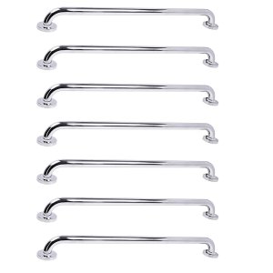 Barra de Apoio 70cm Aço Inox Kit 7 Unidades Deficiente Gestante Idoso Criança Acessibilidade Banheir