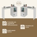 Ver imagem 4 de Escrivaninha Mesa Escritório Victoria 120 com 1 Porta Espresso Móveis