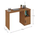 Ver imagem 3 de Escrivaninha Mesa Escritório Victoria 120 com 1 Porta Espresso Móveis