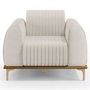 Ver imagem 6 de Poltrona Decorativa Base Gold Molino D06 Linho C-367 Cru - Mpozenato