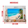 Porta Retrato Náutico Marítimo Casa de Praia de 7x5 Kit 2pçs - 6