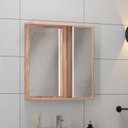 Ver imagem 1 de Espelheira para Banheiro 1 Porta 2 Prateleiras Tívoli Marrom/Nogal