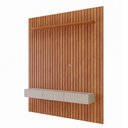 Ver imagem 2 de Painel para TV até 70 Polegadas Maragogi 1 Porta 2 Gavetas 100% MDF Cinamomo/Off White - Permobili