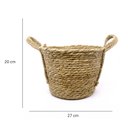 Ver imagem 6 de Cesto de Fibra Natural Seagrass 20x27x27 cm - D’Rossi