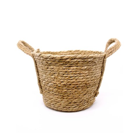 Cesto de Fibra Natural Seagrass 20x27x27 cm - D’Rossi
