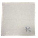 Ver imagem 4 de Jogo De Guardanapo Flor De Lis Em Linho - 6 Unidades