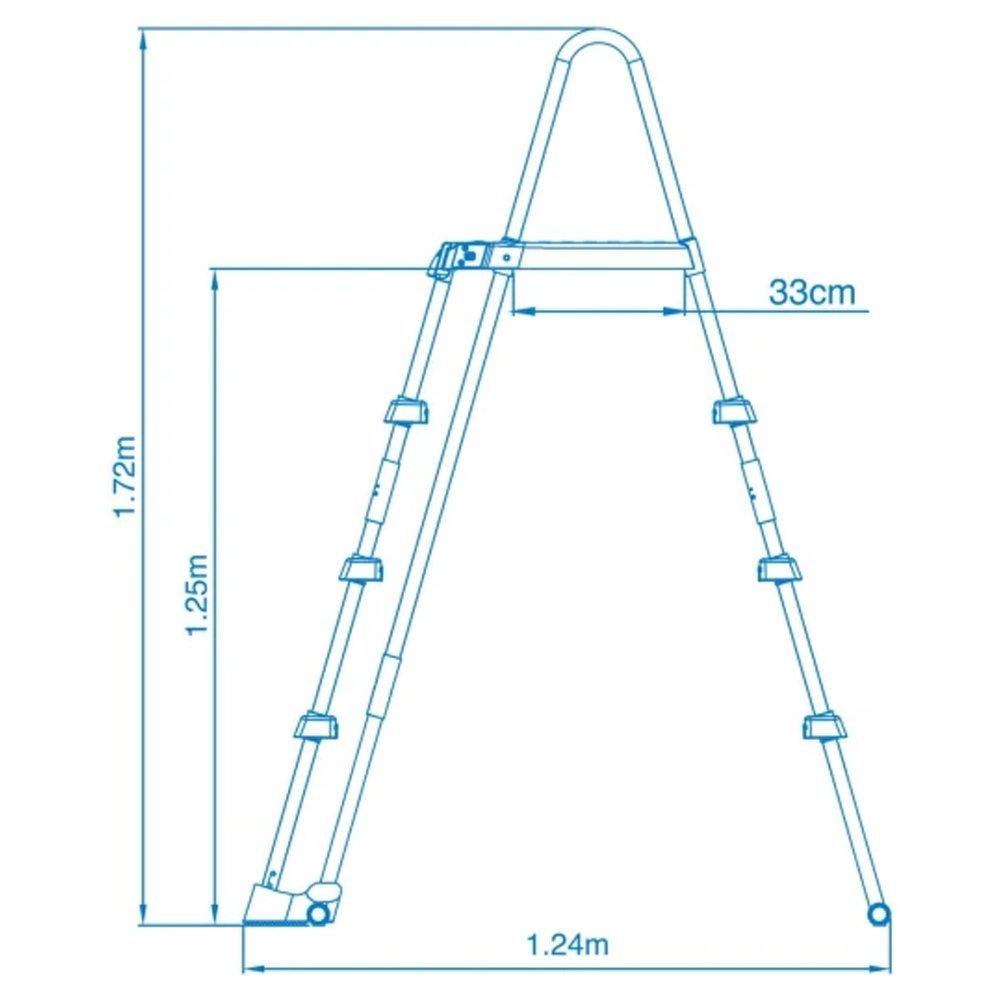 Escada de Segurança para Piscina 122cm Intex - 4