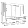Estante Home Theater Montane Off White Cinamomo - HB Móveis - 6