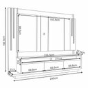 Ver imagem 6 de Estante Home Theater Montane Off White Cinamomo - HB Móveis