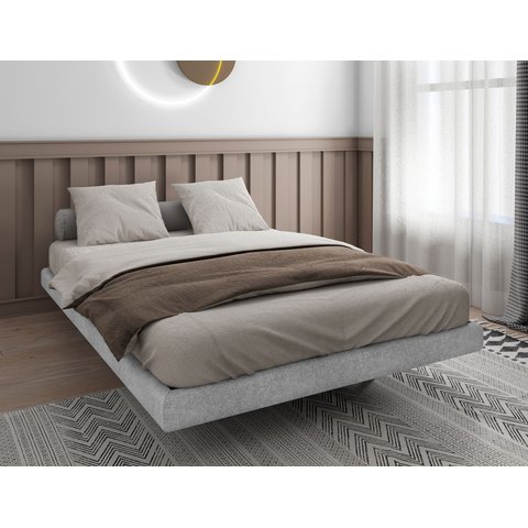 Base Cama Box Flutuante 1,38 x 1,88 - Cinza