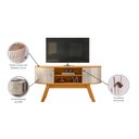 Ver imagem 6 de Rack para TV até 55 Polegadas MDF 136cm Curvo Atlanta Marrom