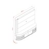 Estante para TV Curvo até 65 Polegadas 183cm Daytona - 4