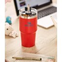 Ver imagem 2 de Copo Stanley Térmico Tumbler Canudo Original Vermelho 680ml com caixa otima para Cerveja, chopp