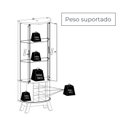 Ver imagem 6 de Cristaleira para Sala de Jantar 4 Portas Vidro Curvo com Espelho Led e Nicho Garrafeiro Marina