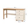 Conjunto Home Office 1 Mesa 150cm 3 Gavetas 1 Estante para Livros Ananda CabeCasa MadeiraMadeira - 3