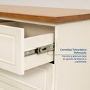 Ver imagem 5 de Conjunto Home Office 1 Mesa 150cm 3 Gavetas 1 Estante para Livros Ananda CabeCasa MadeiraOriginals