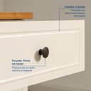 Ver mais imagens de Conjunto Home Office 2 Peças Escrivaninha e Estante 100% MDF 150cm Ananda CabeCasa MadeiraOriginals Off White/Mel