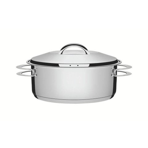 Caçarola Tramontina Solar Rasa com Tampa e Alças 24 Cm 4,7 L