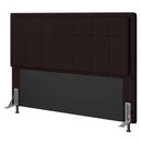 Ver imagem 1 de Cabeceira Cama Box Queen Canada 160 Cm Sintético MV Estofados Marrom