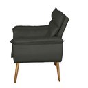 Ver imagem 5 de Poltrona Decorativa Cuba Suede Cinza - MV Estofados Shop