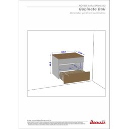 Conj Banheiro Gabinete Bali Naturalle Branco 2076113 Bechara - 5