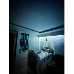 Kit Fibra Ótica Estrelado Branco 600 Pontos Teto Iluminação - 5