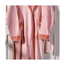 Ver imagem 3 de Roupão Longo Microfibra Flannel M Gola Punho Toque Pelo Coelho Rosê Místico - Tessi