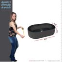 Ver imagem 5 de Cuba Para Banheiro Oval 43x25 Mármore Sintético Nimbus Cozimax Preto