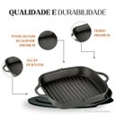 Ver imagem 2 de Frigideira Grill 26x26x4,5cm 1,8l Ferro Panela Mineira