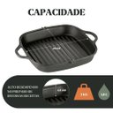Ver imagem 4 de Frigideira Grill 26x26x4,5cm 1,8l Ferro Panela Mineira