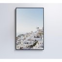 Ver imagem 3 de Quadro Paisagem Ilha Santorini 80x120 Cm Vidro Impresso