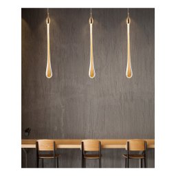 Pendente Gota Cristal Bolhas Luminária Lavabo Cabeceira Led Equipe Original 30cm - 6