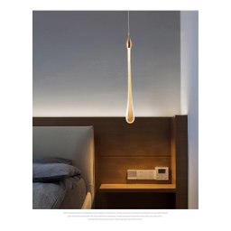 Pendente Gota Cristal Bolhas Luminária Lavabo Cabeceira Led Equipe Original 30cm - 5
