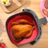 Kit 3 Formas Silicone Fritadeira Quadrada Airfryer 16cm - 3