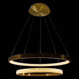 Lustre Pendente Bella Oca 2 Arcos 60 e 40cm 54W Gd002 St1877 - 3