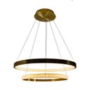 Ver imagem 6 de Lustre Pendente Bella Oca 2 Arcos 60 e 40cm 54W Gd002 St1877