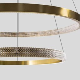 Lustre Pendente Bella Oca 2 Arcos 60 e 40cm 54W Gd002 St1877 - 5