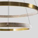 Ver imagem 5 de Lustre Pendente Bella Oca 2 Arcos 60 e 40cm 54W Gd002 St1877