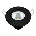 Ver imagem 1 de Kit 5 Spot Led 5w Redondo Embutir Branco Frio 9x9cm Preto