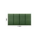 Ver imagem 3 de Cabeceira Modulo Kit 4 Peças 0.35x0.70cm Verde