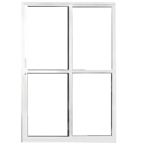 Porta Sacada 2 Folhas Alumínio Branco Linha 25:210 x 150